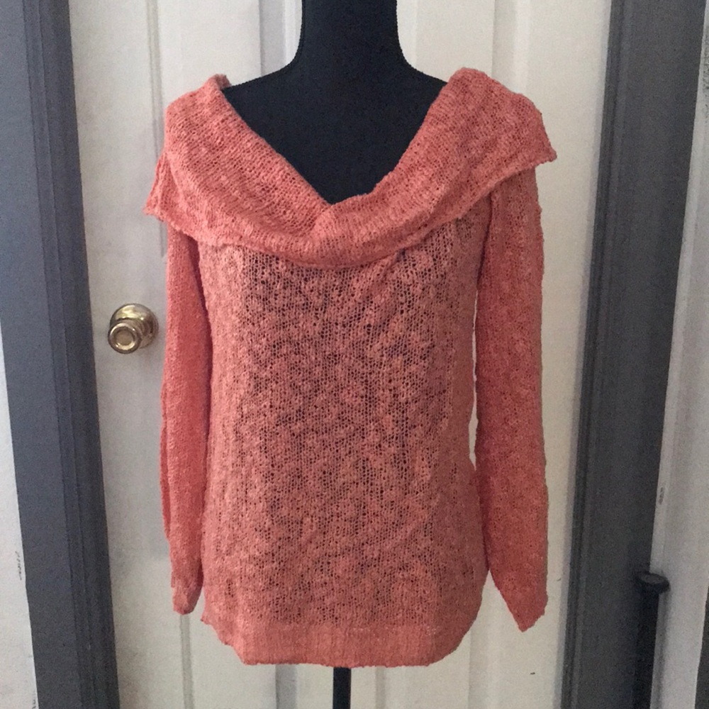 Salmon knit sweater